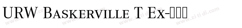 URW Baskerville T Ex字体转换